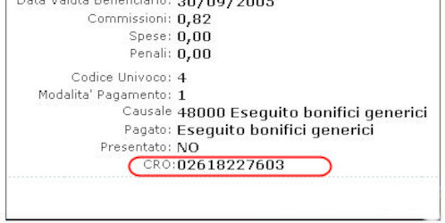 verifica CRO
