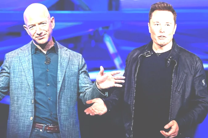 Super razzi la nuova sfida tra Musk e Bezos nel 2025